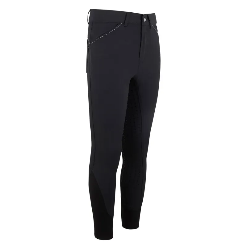 Easy Rider Elodie Diamond Full Grip Junior Breeches - Black-1