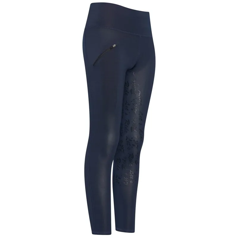 Easy Rider Dietse Full Grip Junior Riding Tights - Navy