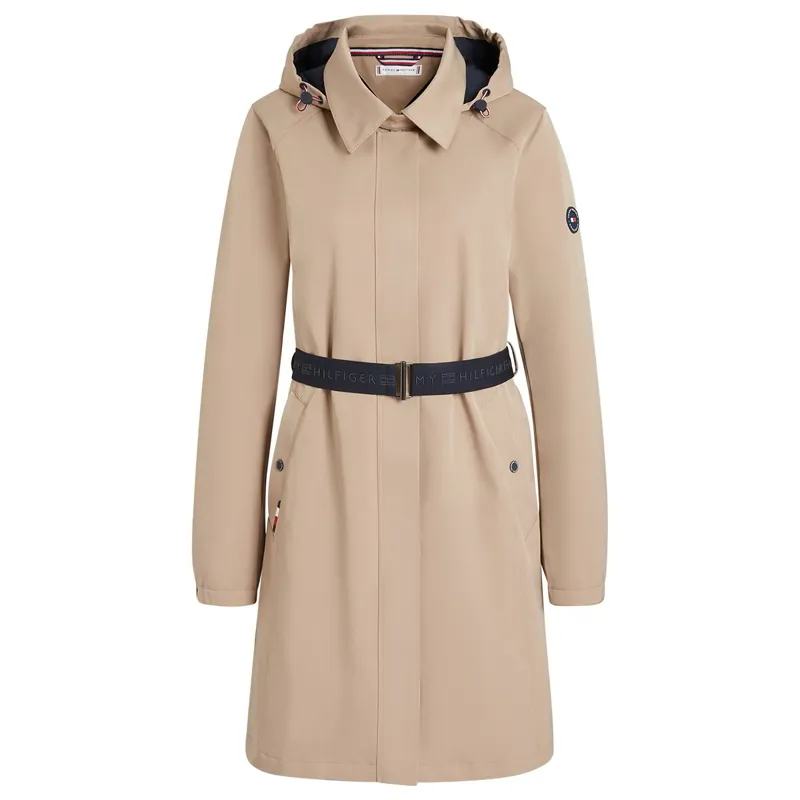 Tommy Hilfiger Edinburgh Tech Trench Women's Waterproof Coat - Beige-7