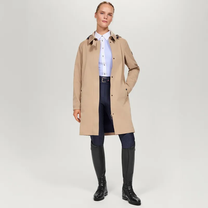 Tommy Hilfiger Edinburgh Tech Trench Women's Waterproof Coat - Beige-5