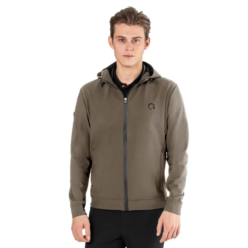 EGO7 Mens Full Zip Hoodie Jacket - Turtledove