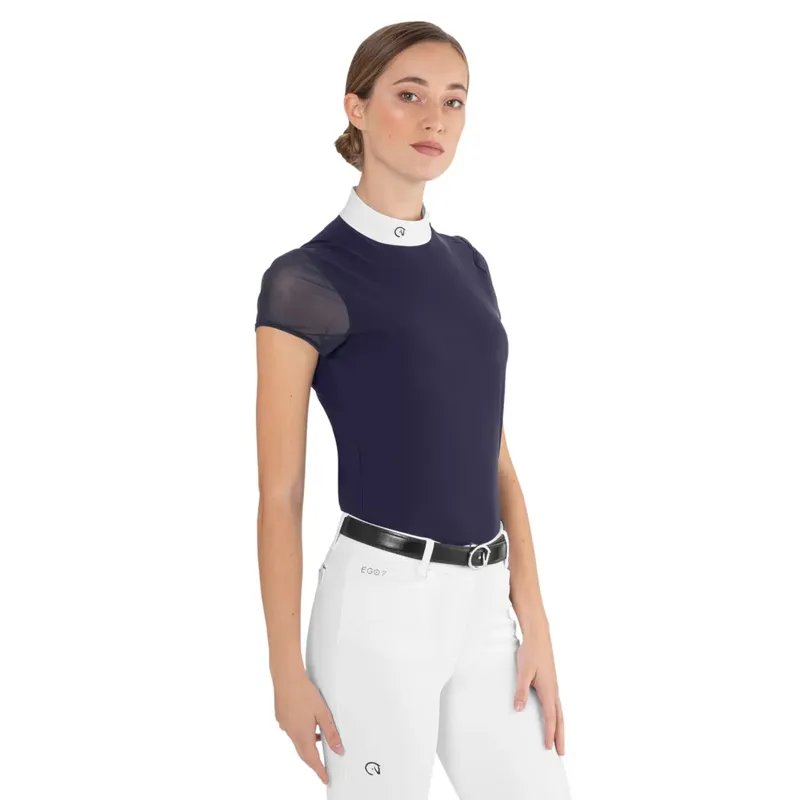 EGO7 Rita Ladies Short Sleeve Show Shirt - Navy-1