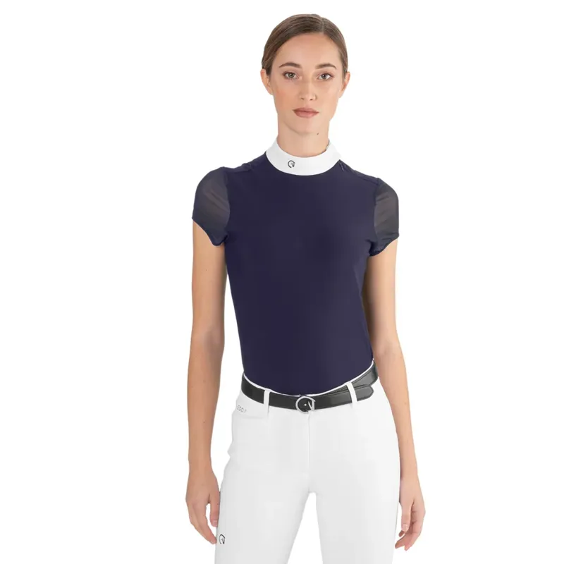 EGO7 Rita Ladies Short Sleeve Show Shirt - Navy
