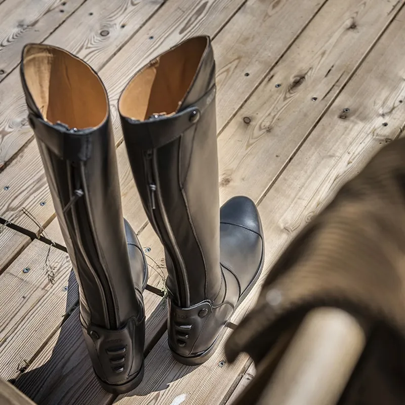 EGO7 Aries Unlaced Tall Riding Boots - Black-8