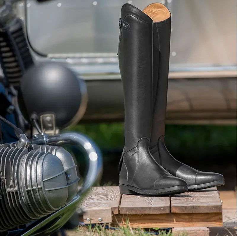 EGO7 Aries Unlaced Tall Riding Boots - Black-8