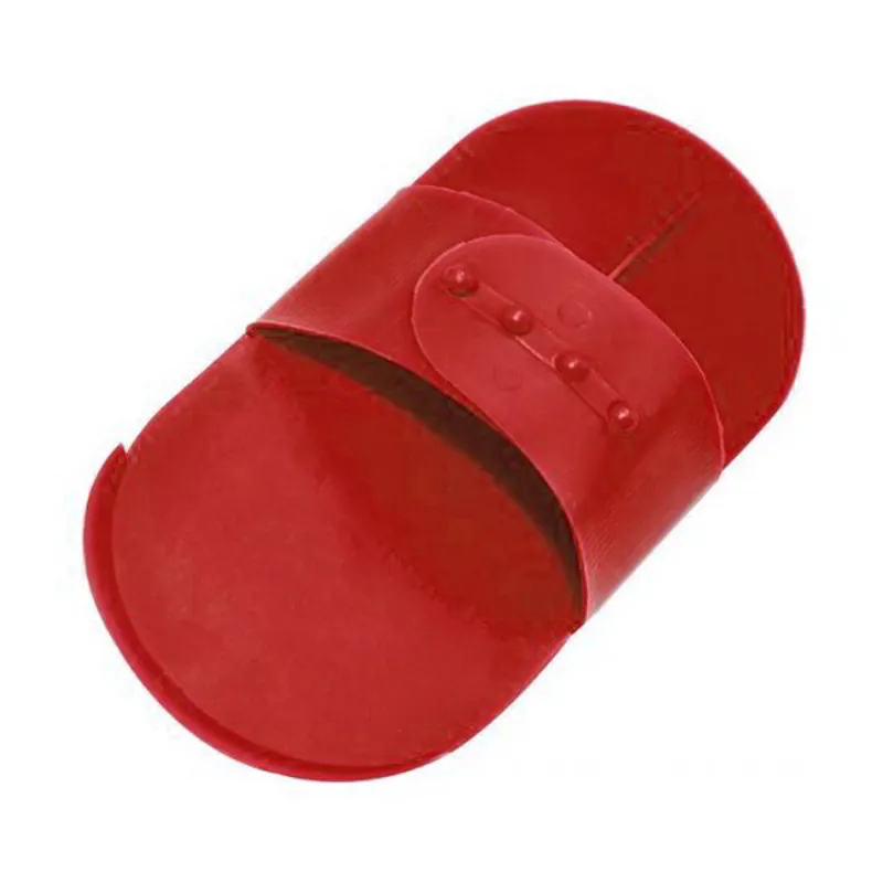 Hippo Tonic Plastic Small Curry Comb - Red-1