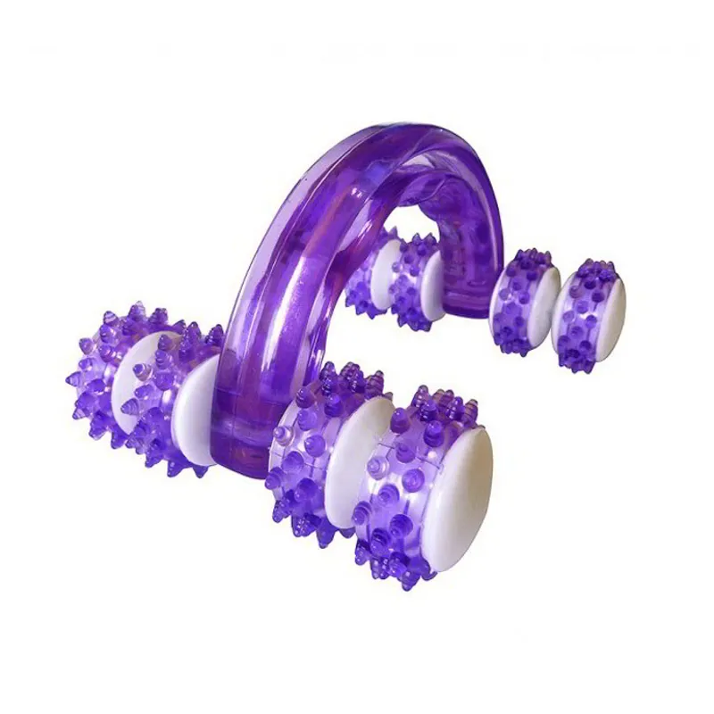 Hippo-Tonic Massaging Grip Equine Groomer - Purple-1