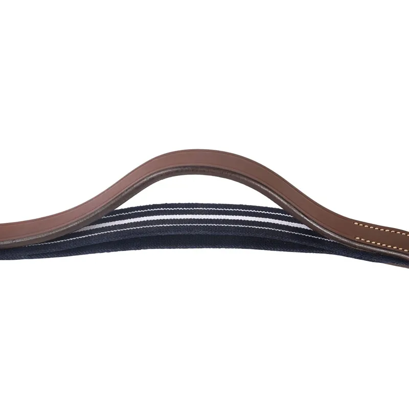 Antares Precision Rubber Reins with Elastic - Malt-7