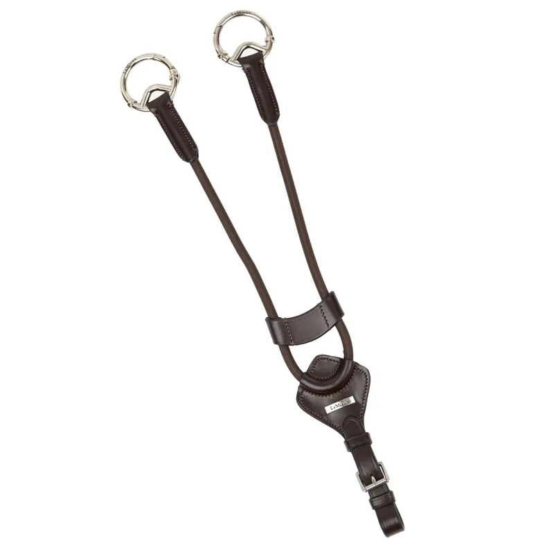 LeMieux Elastic Martingale Attachment - Brown/Silver