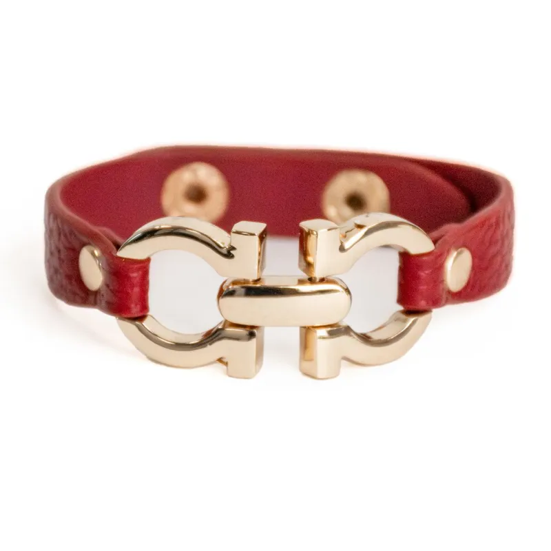 Elico D-Ring Bit Bracelet - Burgundy