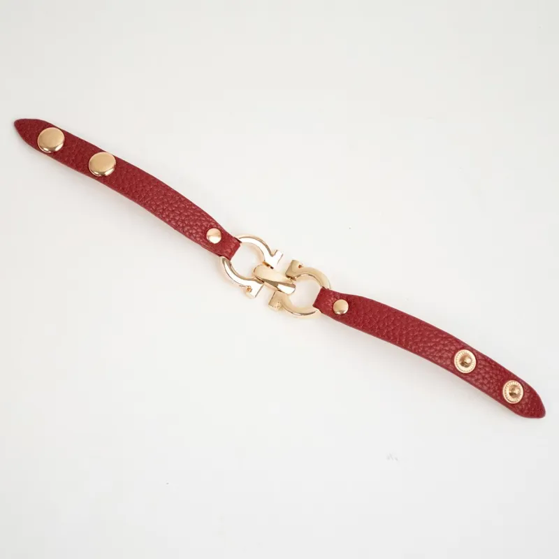 Elico D-Ring Bit Bracelet - Burgundy-1