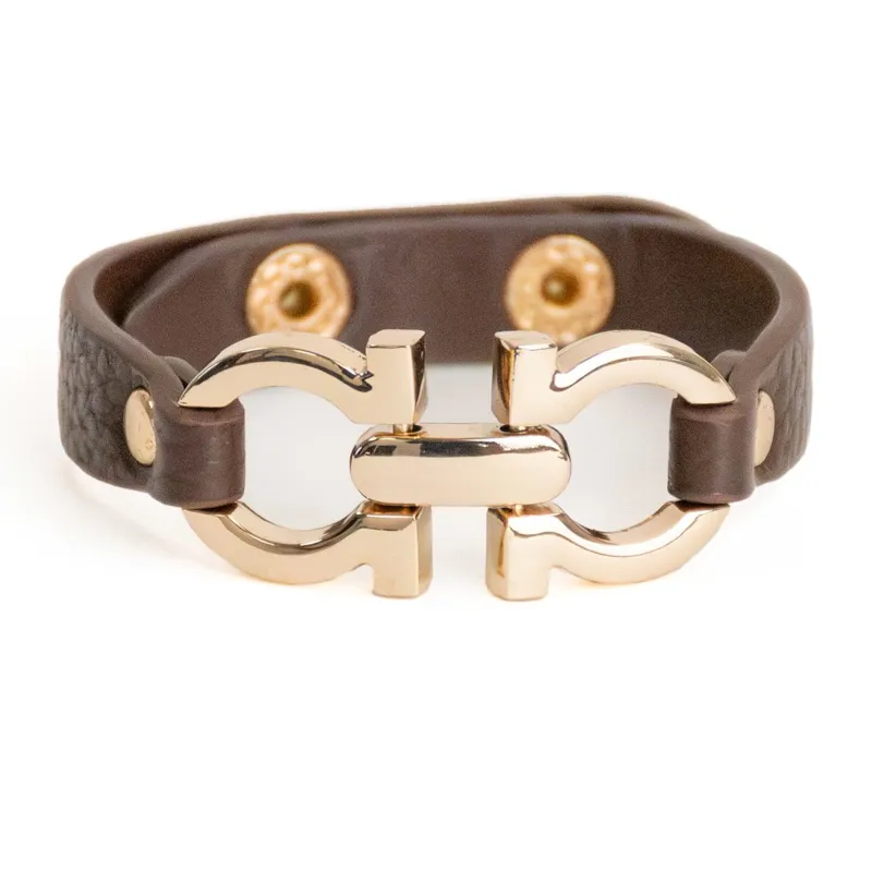 Elico D-Ring Bit Bracelet - Dark Brown