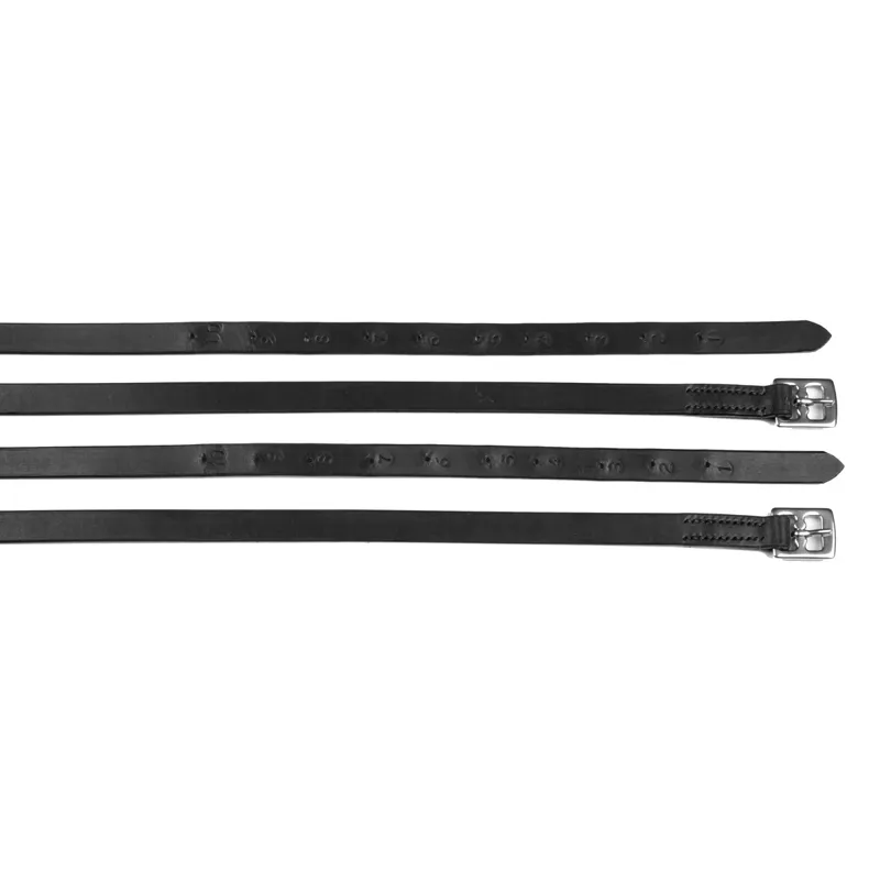 Elico Junior Stirrup Leathers - Black-1