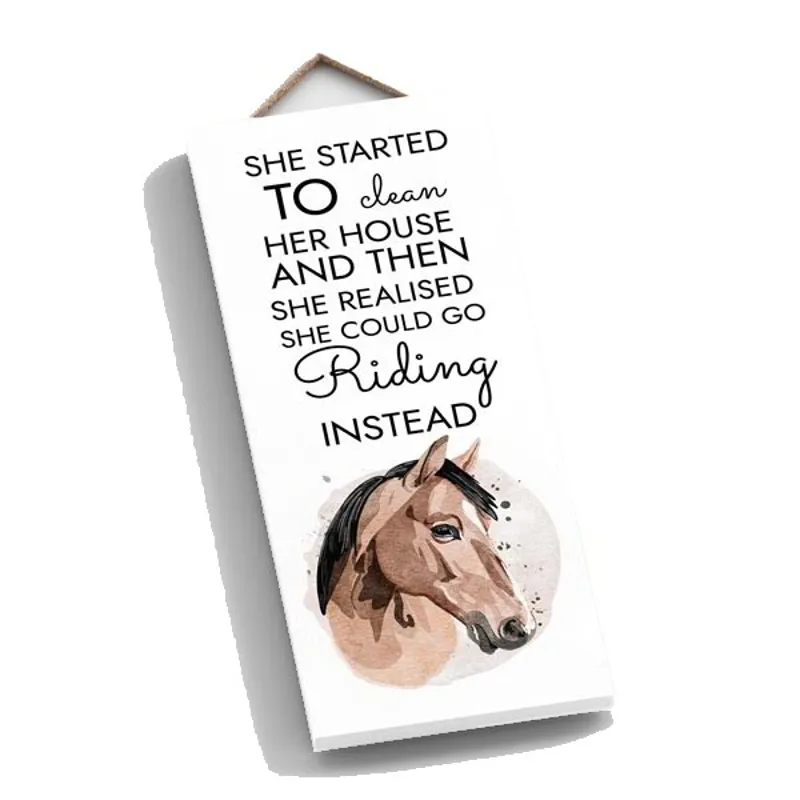 Elico Wooden Plaque - Clean House