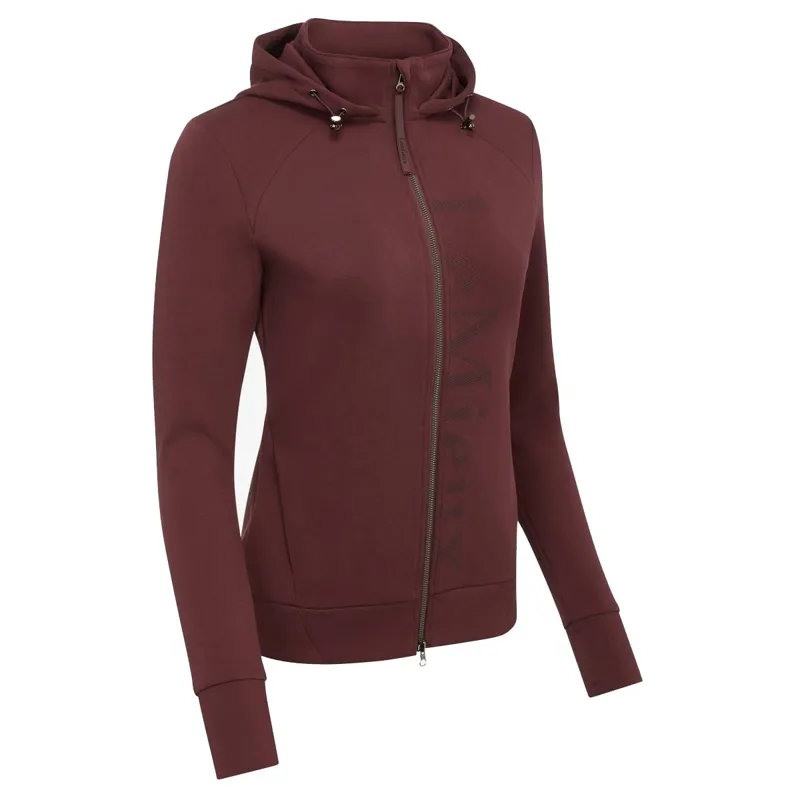 LeMieux Elite Zip-Up Ladies Hoodie - Burgundy
