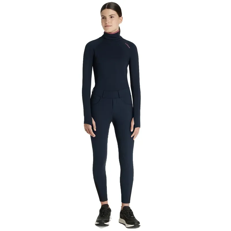 LeMieux Ella Young Rider Winter Bregging Riding Tights - Navy-3