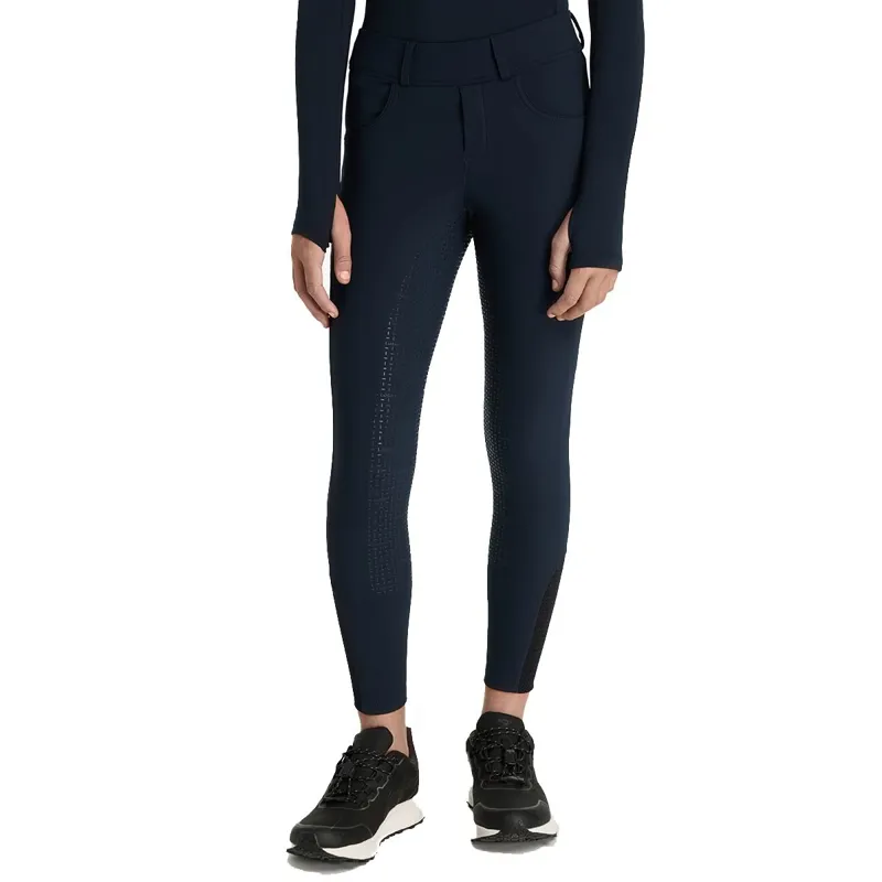 LeMieux Ella Young Rider Winter Bregging Riding Tights - Navy