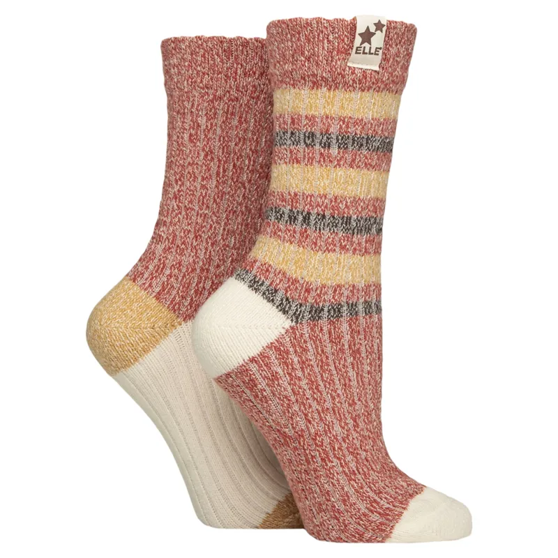Elle Twilight Women's Socks 2 Pack - Wild Poppy