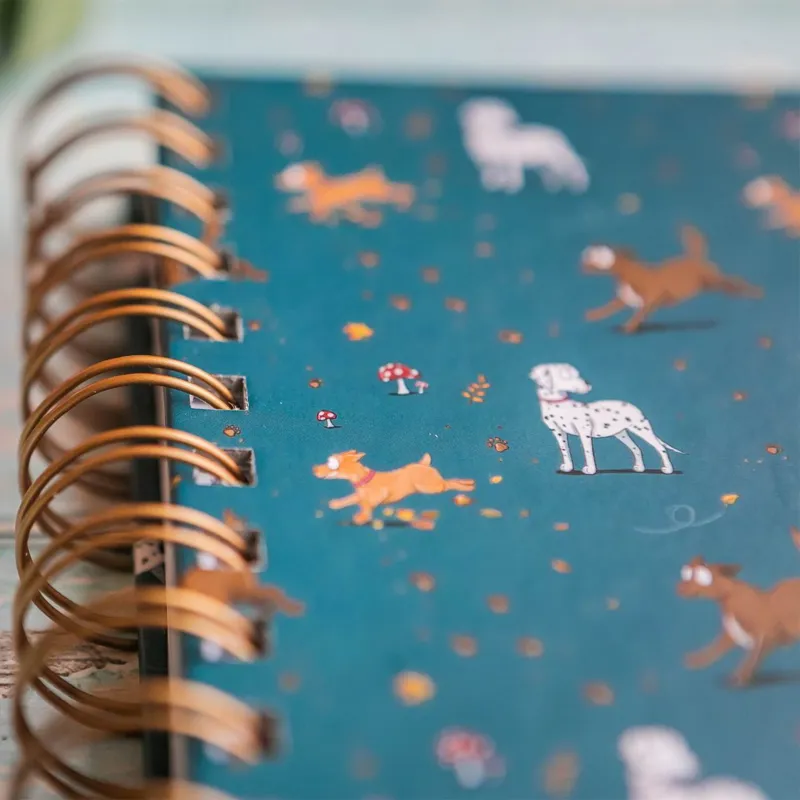 Emily Cole A5 Hardcover Notebook - Muddy Paws-1