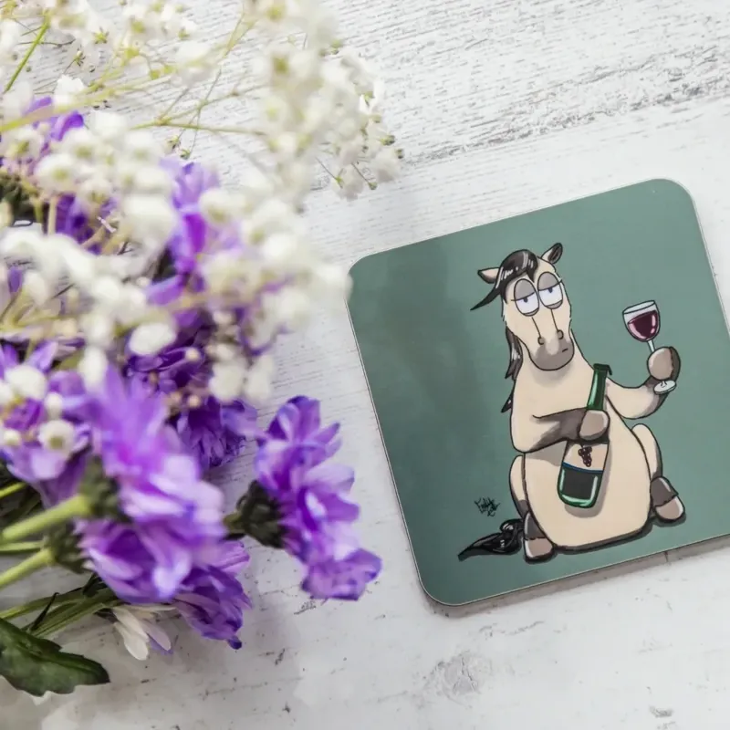 Emily Cole Individual Coaster - Pass The Wine-2
