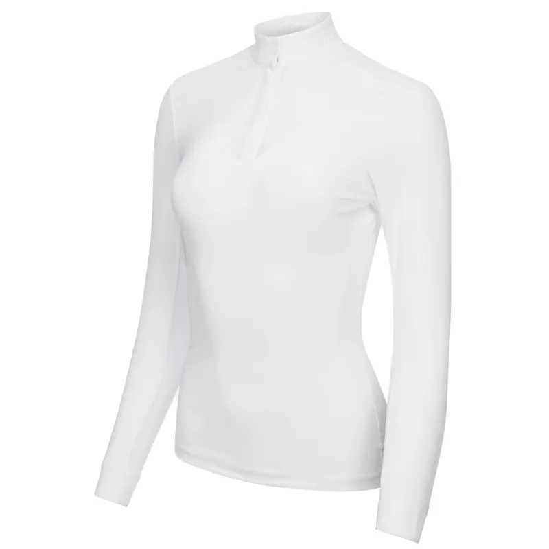 LeMieux Emily Ladies Long Sleeve Competition Shirt - White-9