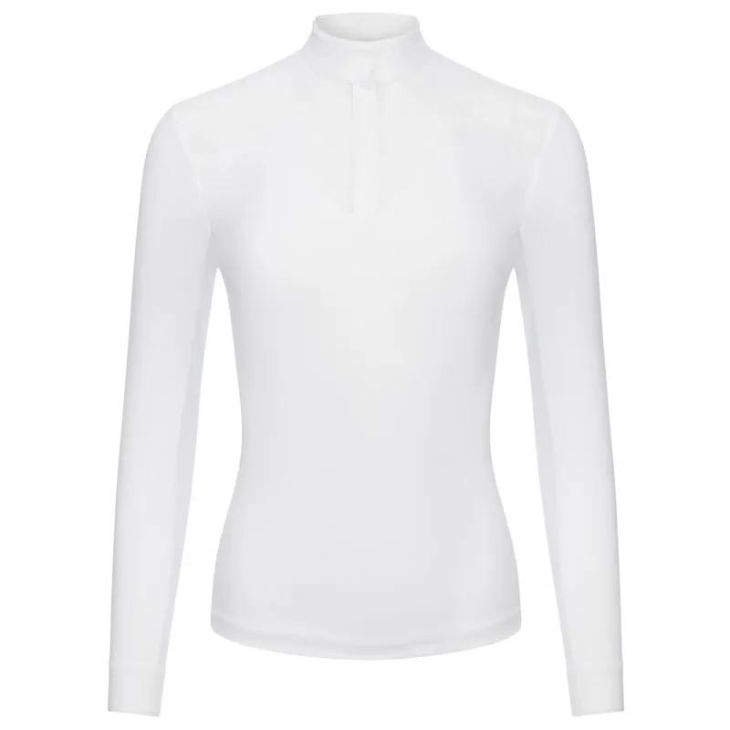 LeMieux Emily Ladies Long Sleeve Competition Shirt - White-2