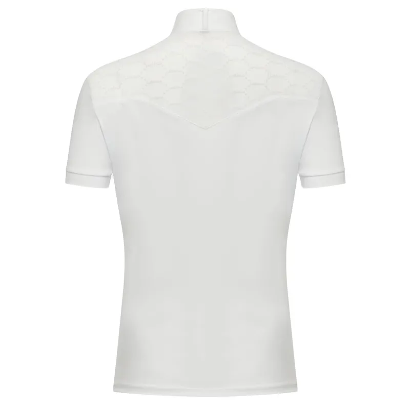 LeMieux Emily Ladies Short Sleeve Competition Shirt - White-5