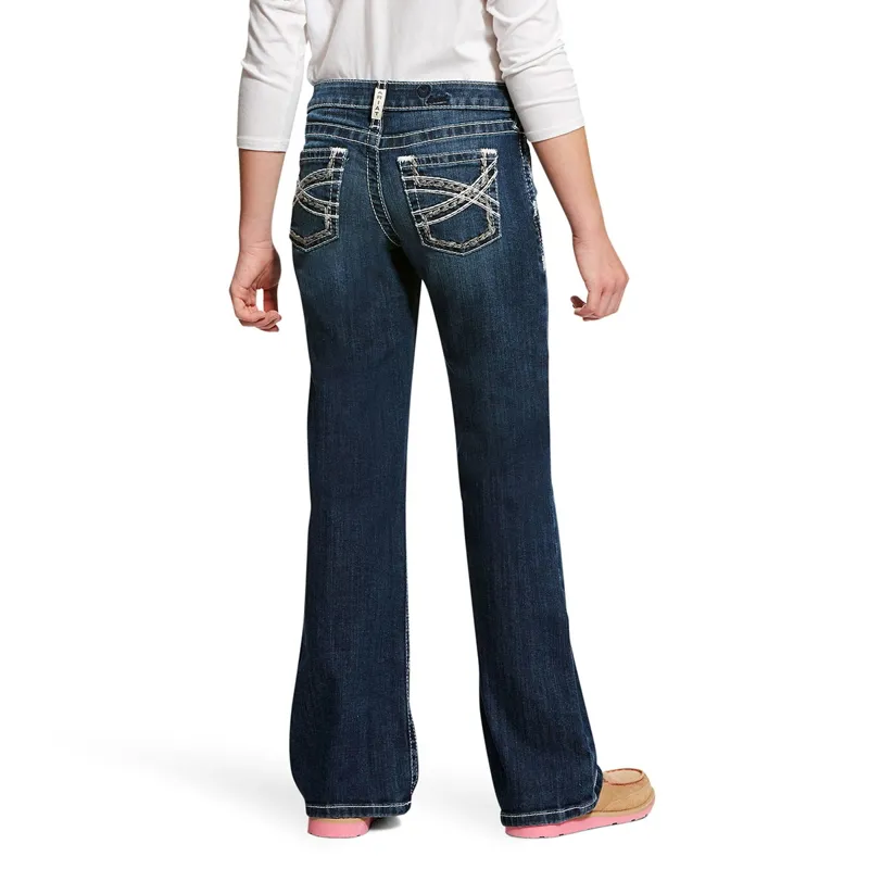 Ariat Entwined Junior Girls Boot Cut Jeans - Dresden