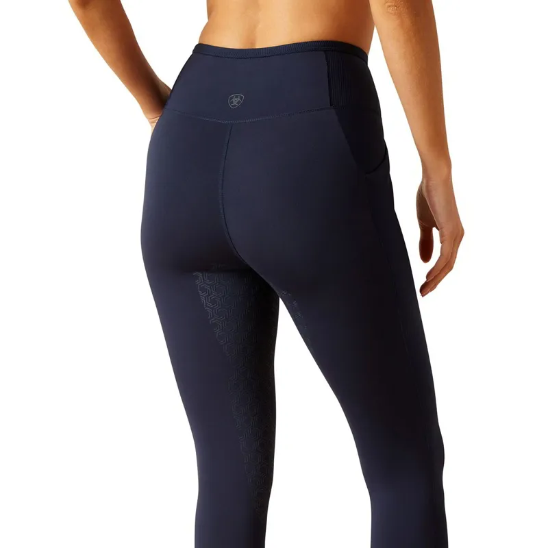 Ariat EOS Chic Half Grip Womens Riding Tights - Navy Eclipse-4