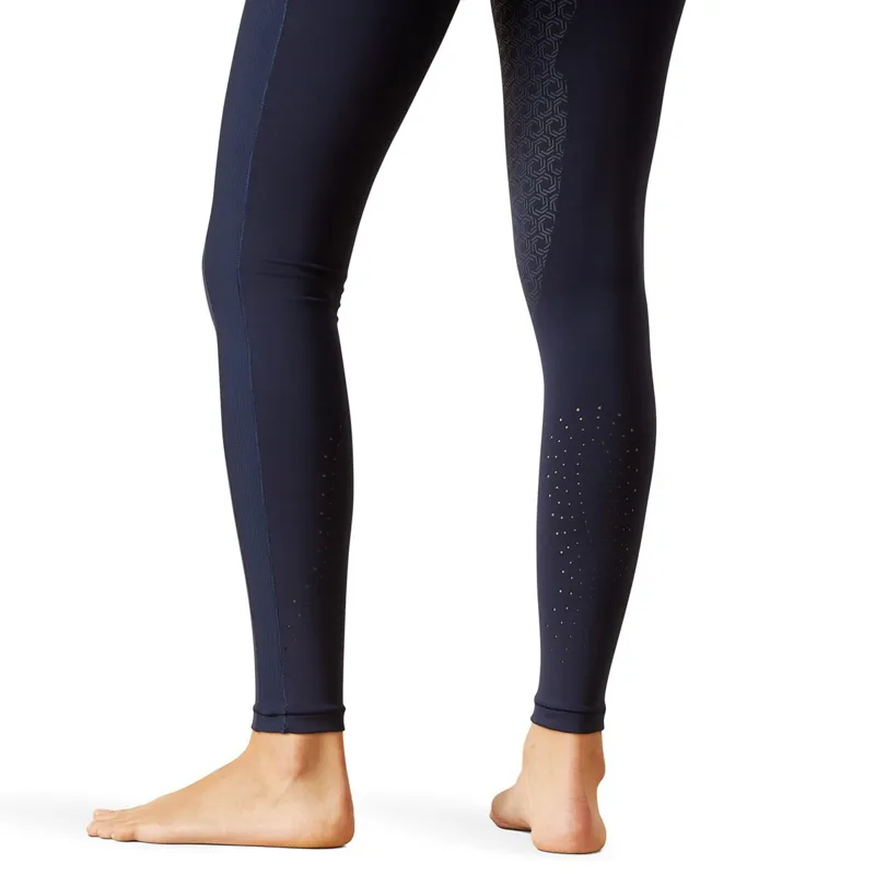 Ariat EOS Chic Half Grip Womens Riding Tights - Navy Eclipse-3