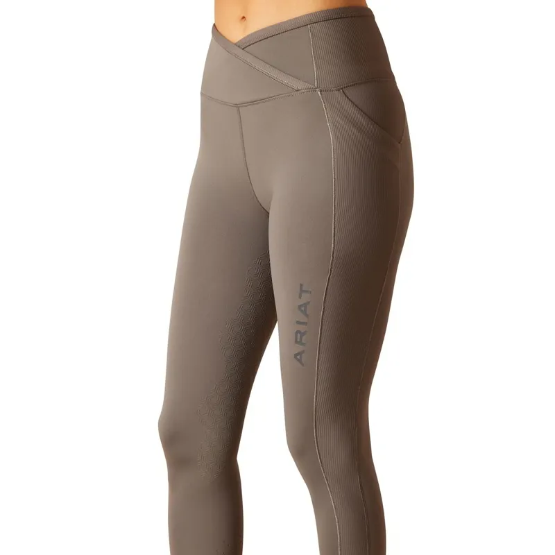 Ariat EOS Chic Half Grip Women's Riding Tights - Plum Grey-4