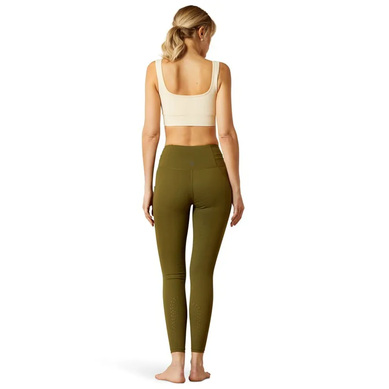 Ariat EOS 2.0 Full Grip Womens Riding Tights - Winter Moss-5