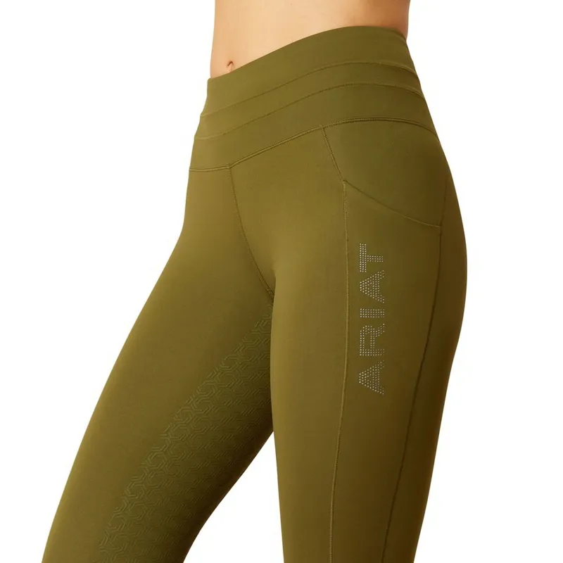 Ariat EOS 2.0 Full Grip Womens Riding Tights - Winter Moss-3