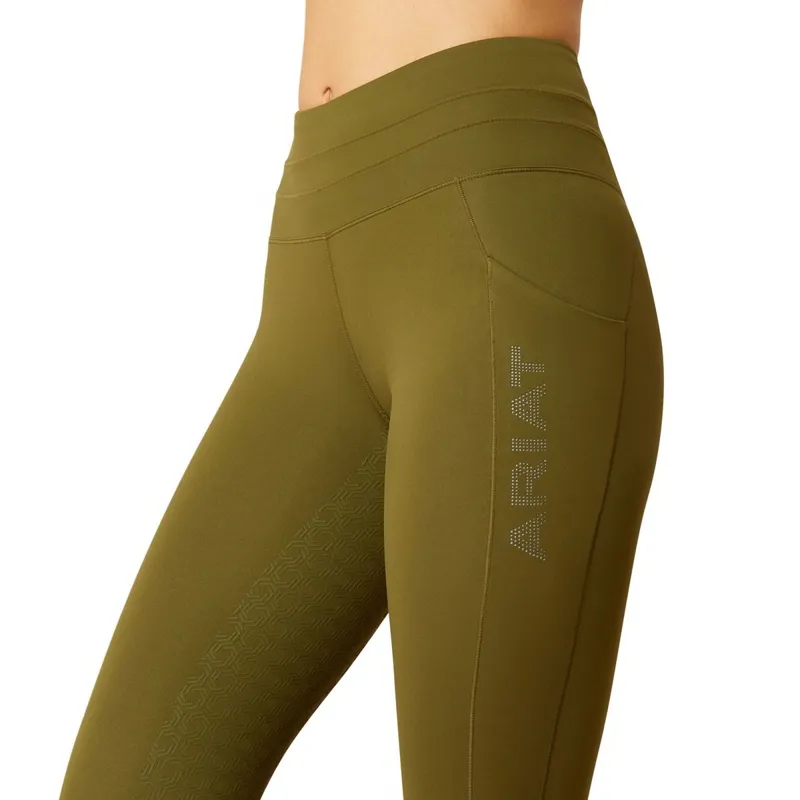 Ariat EOS 2.0 Full Grip Womens Riding Tights - Winter Moss-4
