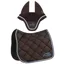 Equiline EQCHROMA Dressage Saddle Pad and Ear Net Set - Brown
