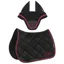 Equiline EQCHROMA Jump Saddle Pad and Ear Bonnet Set - Black