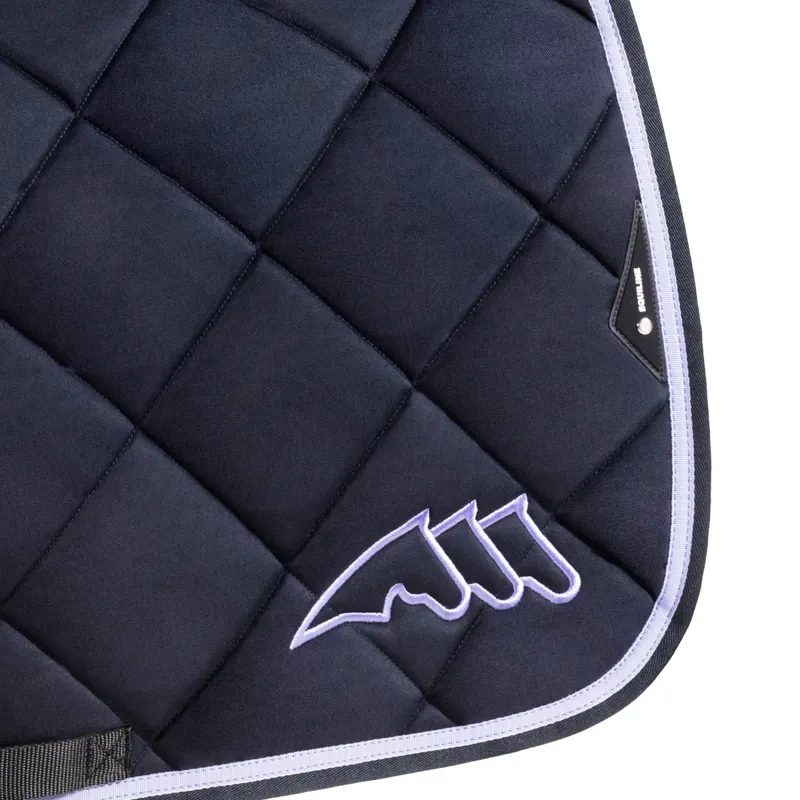 Equiline EQCHROMA Jump Saddle Pad and Ear Net Set - Blue-1