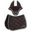 Equiline EQCHROMA Jump Saddle Pad and Ear Net Set - Brown