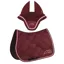 Equiline EQCHROMA Jump Saddle Pad and Ear Net Set - Burgundy