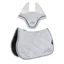 Equiline EQCHROMA Jump Saddle Pad and Ear Net Set - White