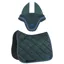 Equiline EQCHROMA Dressage Saddle Pad and Ear Net Set - Green