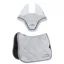 Equiline EQCHROMA Dressage Saddle Pad and Ear Bonnet Set - White