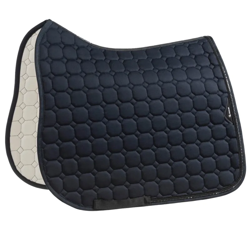 Equiline EQCRYSTARO Dressage Saddle Pad with Rhinestones - Blue