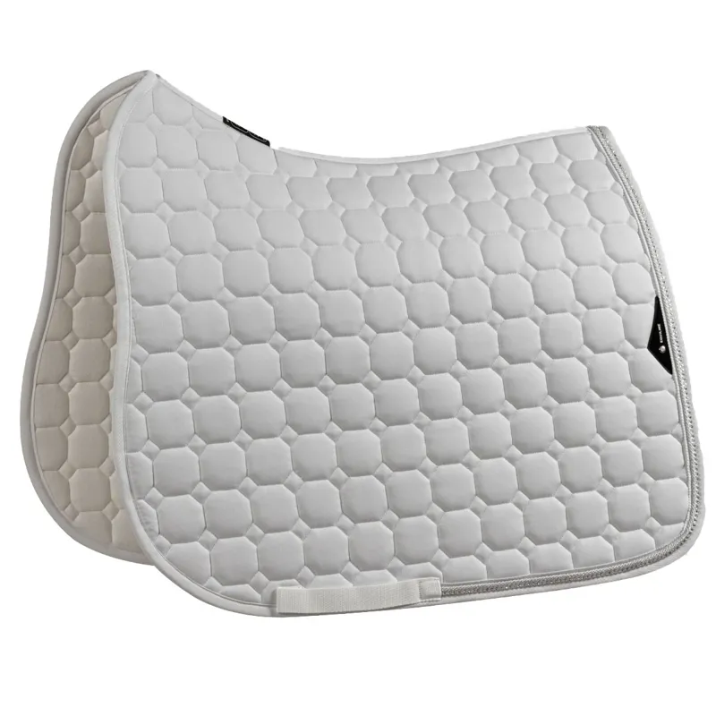 Equiline EQCRYSTARO Dressage Saddle Pad with Rhinestones - White