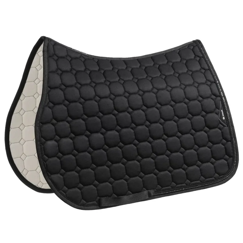 Equiline EQCRYSTARO Jump Saddle Pad with Rhinestones - Black