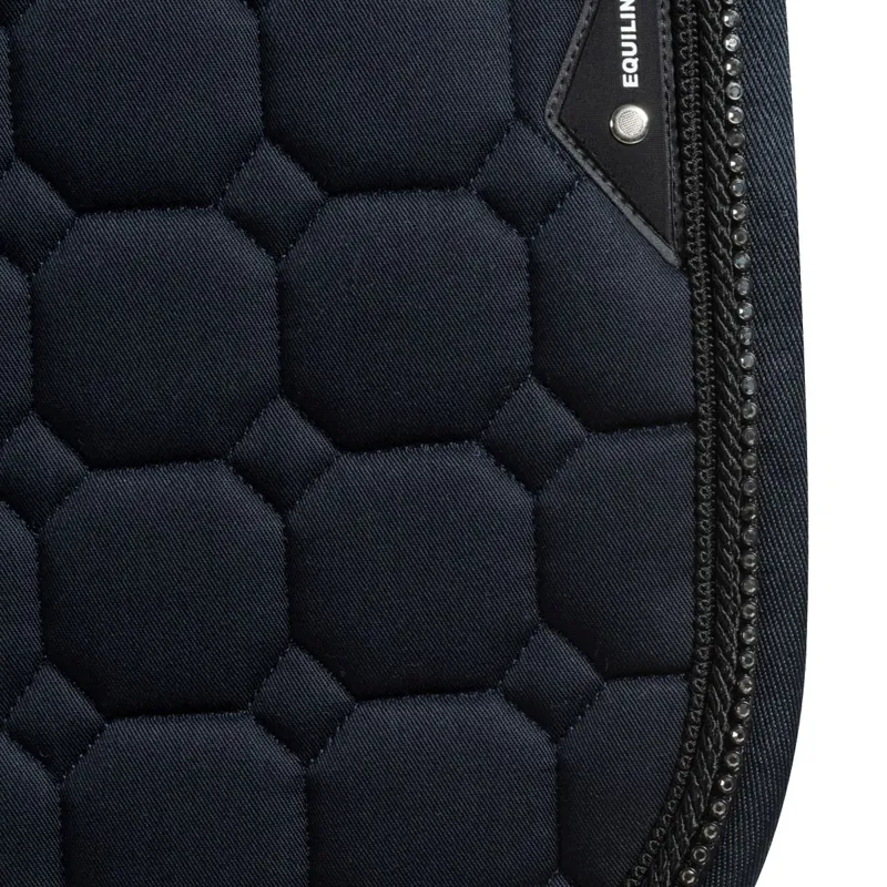 Equiline EQCRYSTARO Jump Saddle Pad with Rhinestones - Blue-1