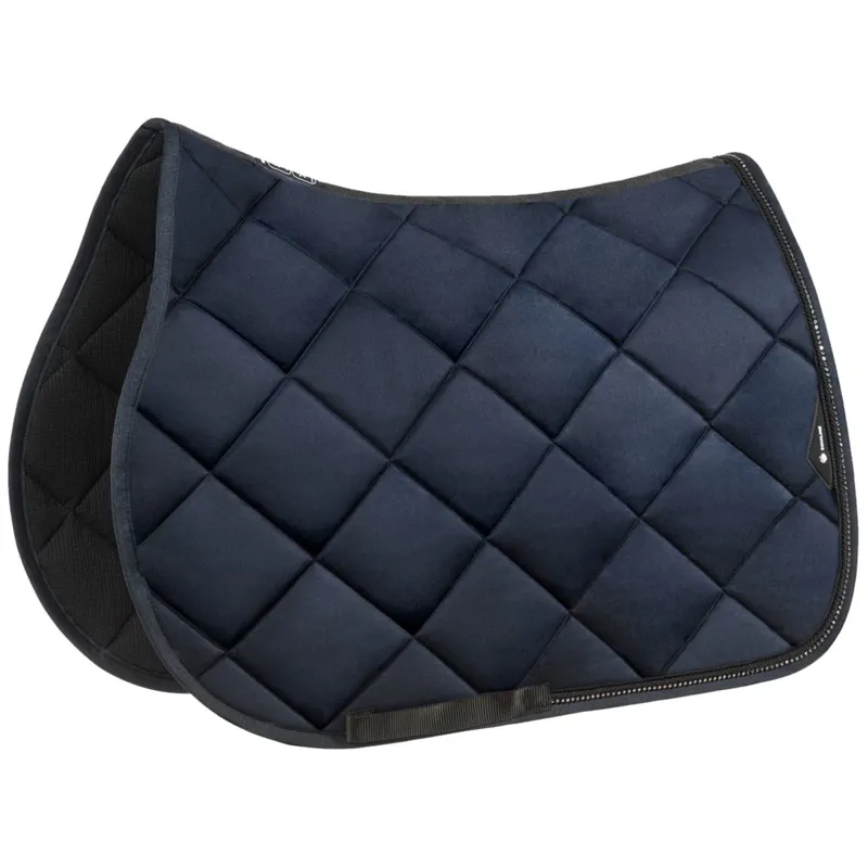 Equiline EQGLOW Show Jump Saddle Pad with Rhinestones - Blue