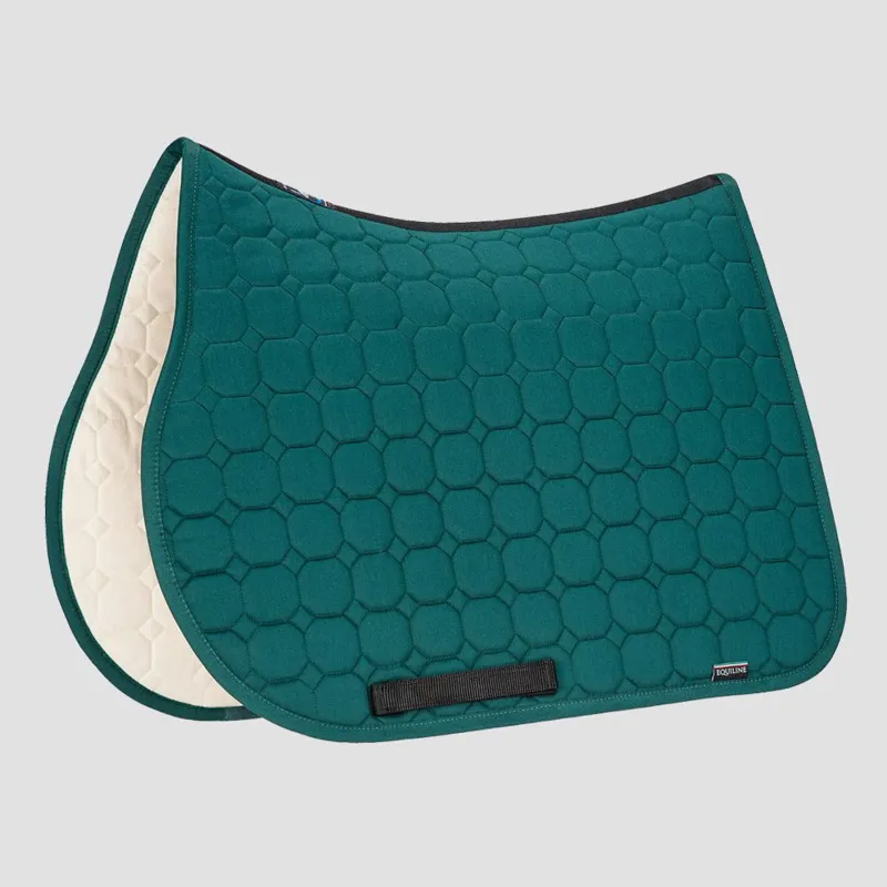 Equiline Octagon Saddle Pad - Bottle Green-1