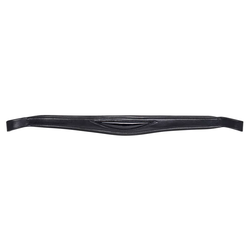 Equiline Browband with Polished Insert - Black-1