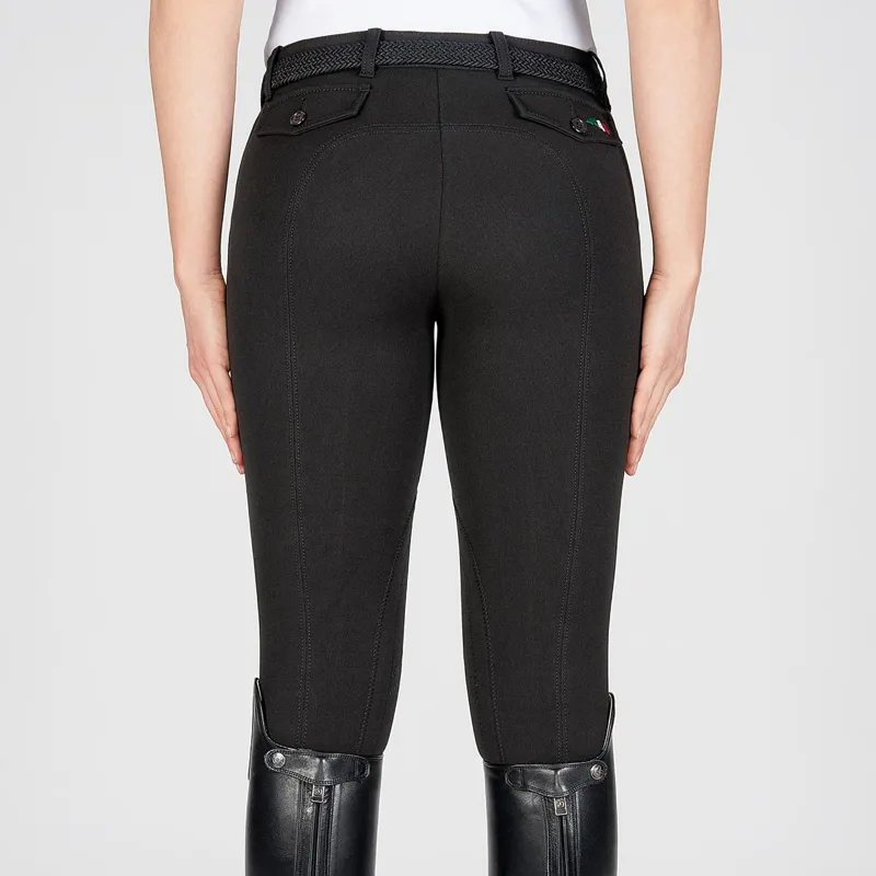 Equiline Boston Knee Patch Women's Breeches - Black-1